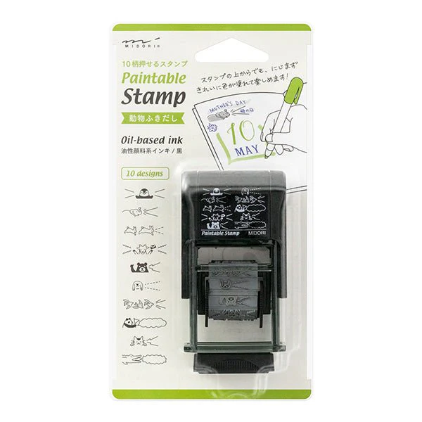 Paintable Stamp Rotating Self-Inking Rubber Stamp / MIDORI - Image 10