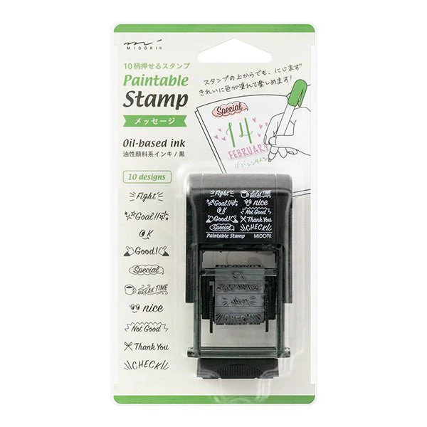 Paintable Stamp Rotating Self-Inking Rubber Stamp / MIDORI - Image 11