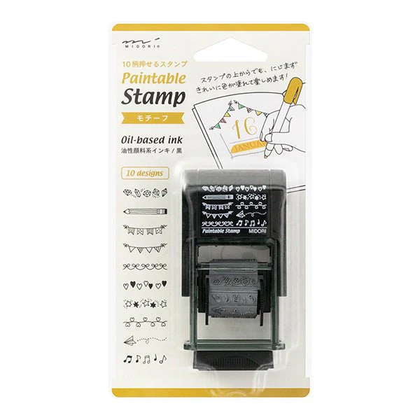 Paintable Stamp Rotating Self-Inking Rubber Stamp / MIDORI - Image 6