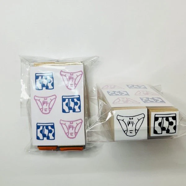 Pants Hanko Wood Stamp Set / Morita Inbou - Image 6