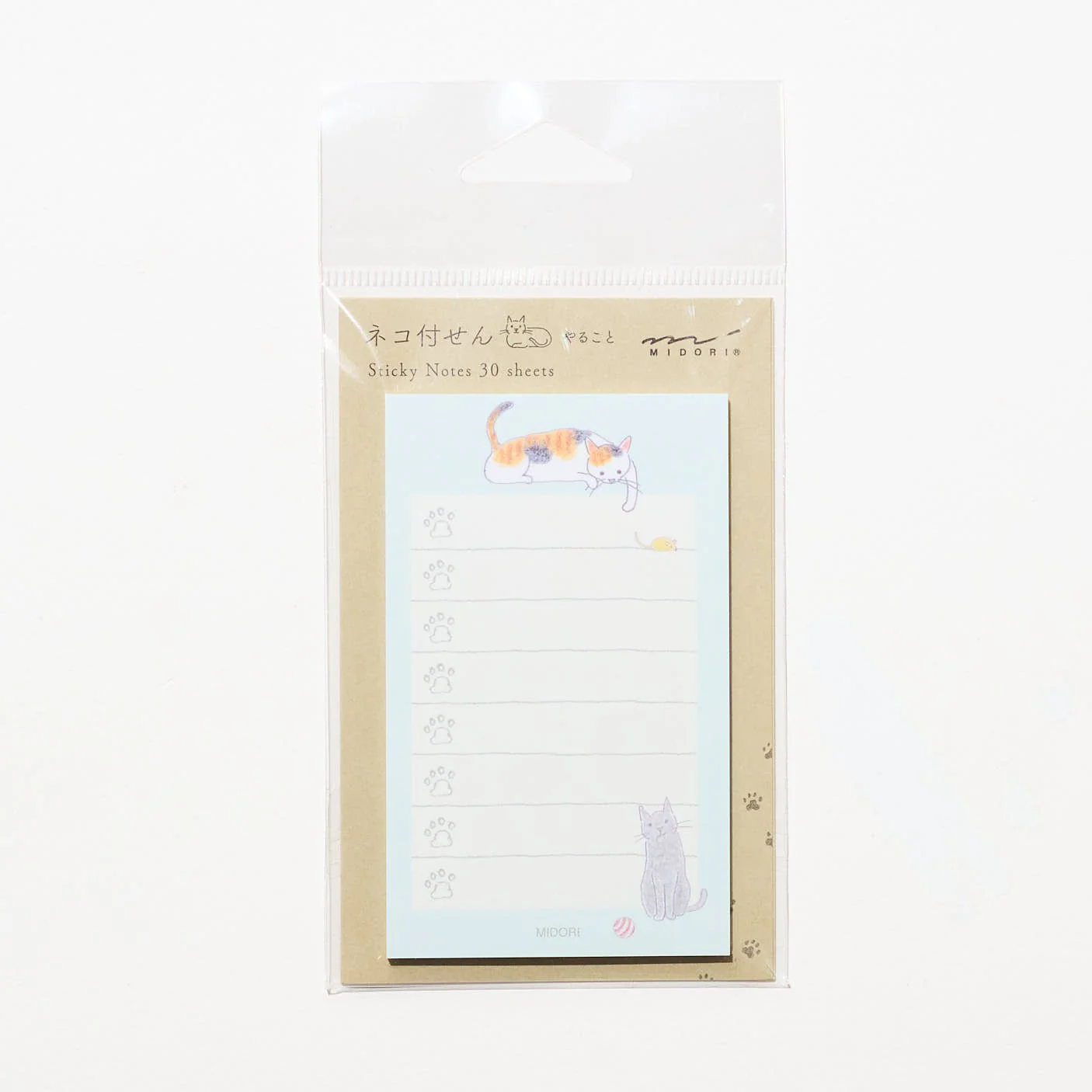 Paw Print To-Do Sticky Notes / MIDORI - Image 2