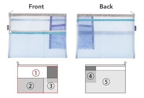 Pen and Tool Mesh Pouch / MIDORI - Image 8
