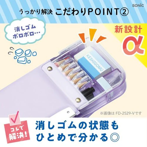 Enpitsu Check Alpha Pen Case / Sonic - Image 2