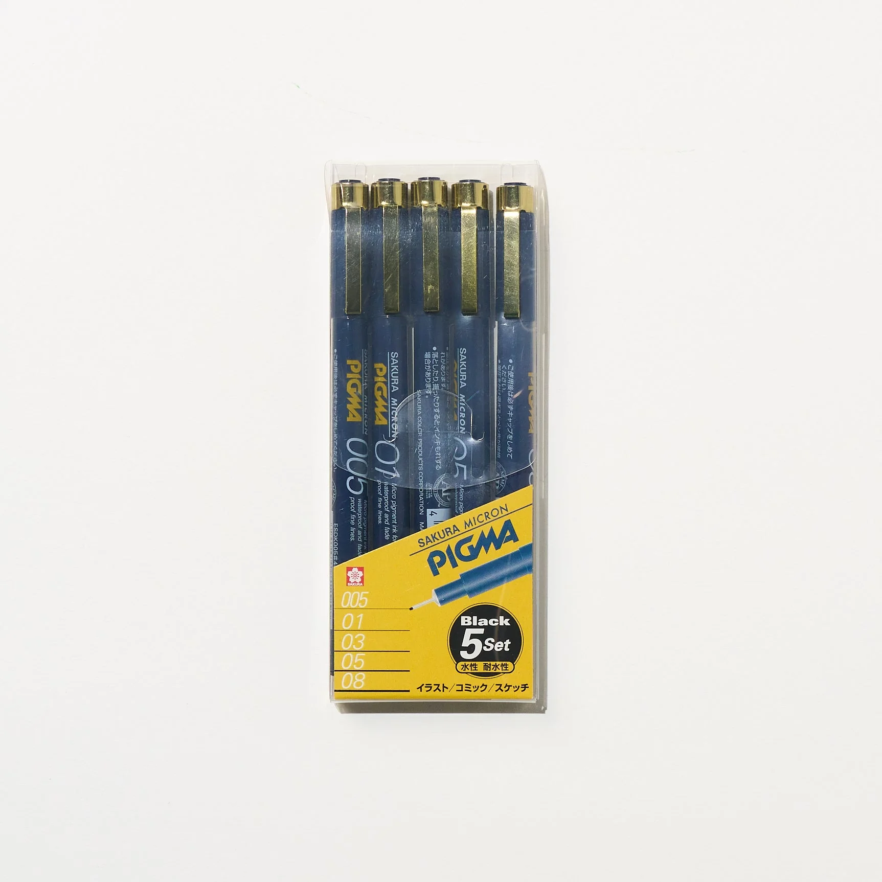 PIGMA MICRON Felt Tip 5 Pen Set / SAKURA