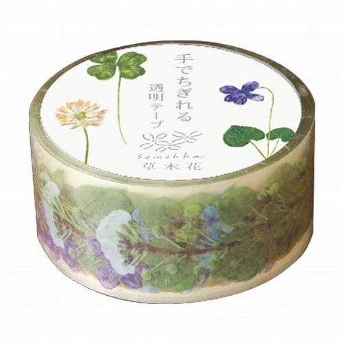 Plants and Flowers Clear Masking Tape / RYU-RYU - Image 2