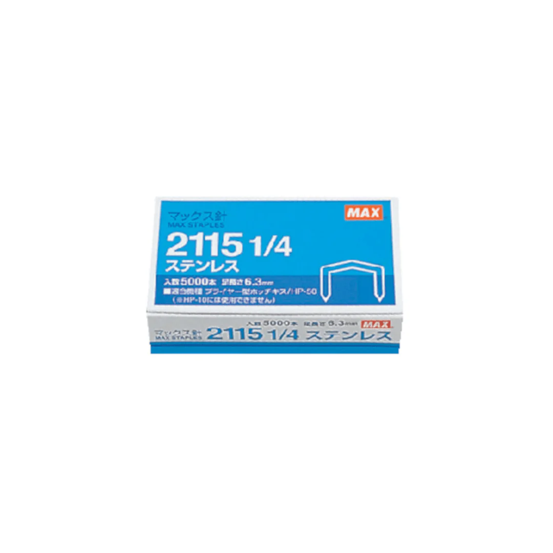 Plier-Type 2115 1/4 Stainless Staples/ MAX