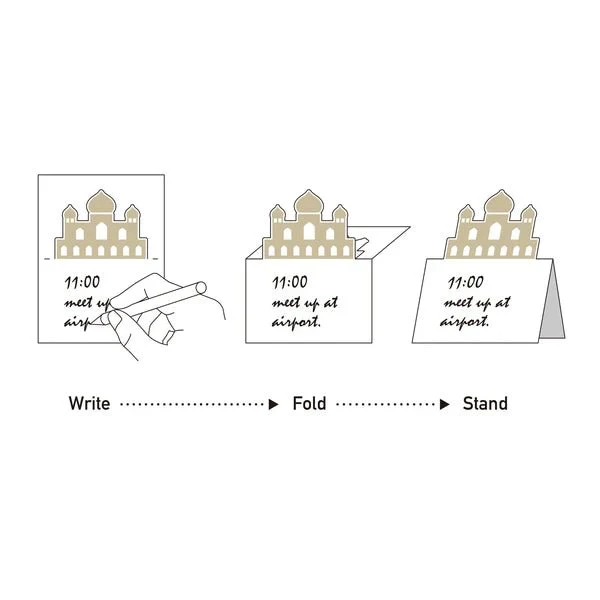 Pop-Up World Die-Cut Stand Memo Pad / Marumo Printing - Image 9