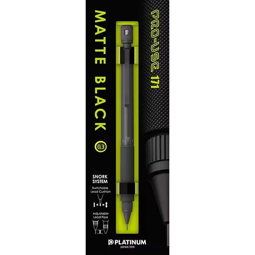 PRO-USE 171 Matte Black Mechanical Pencil / PLATINUM PEN