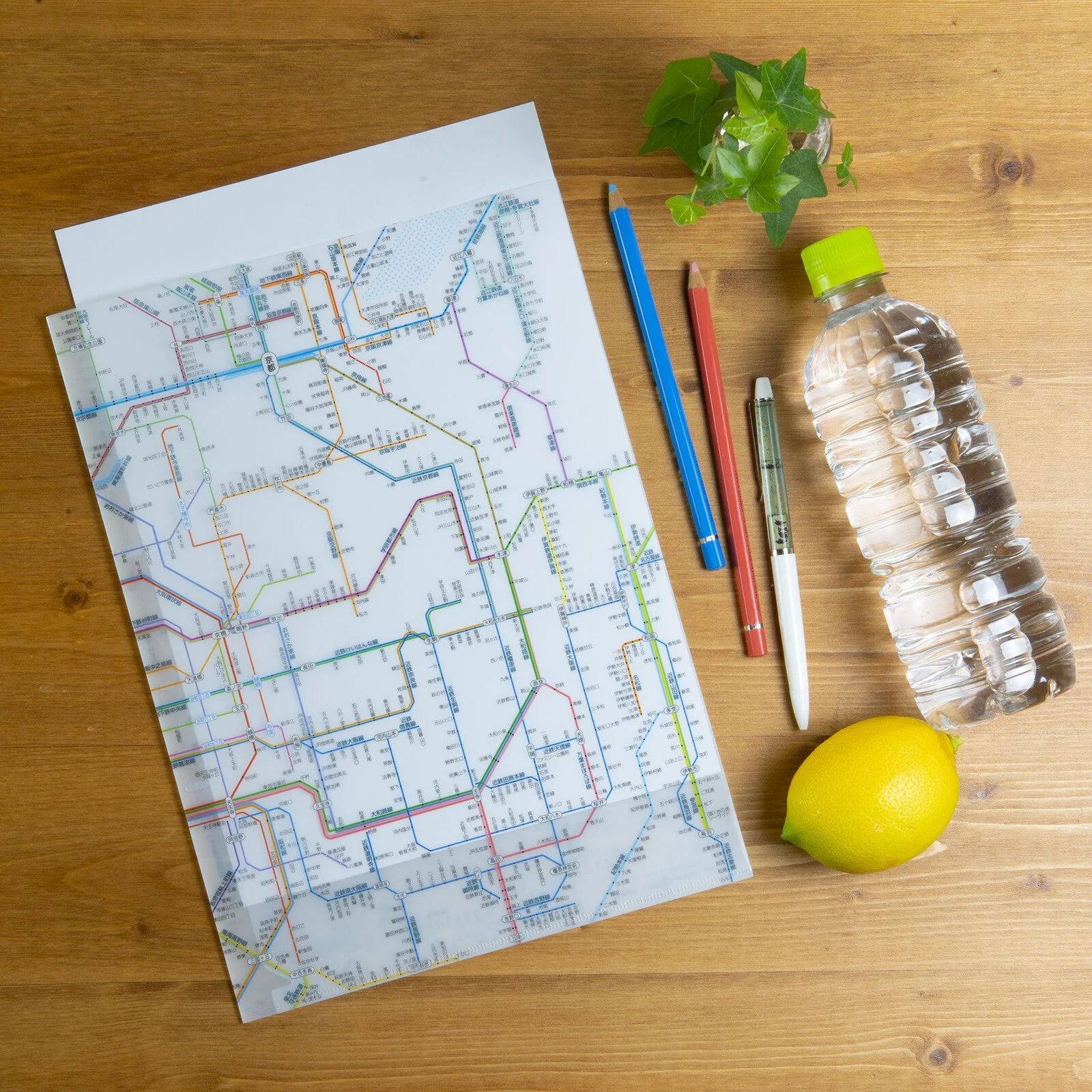 Railway Route Map Clear File Kansai Japanese / Tokyo Cartographic - Image 2