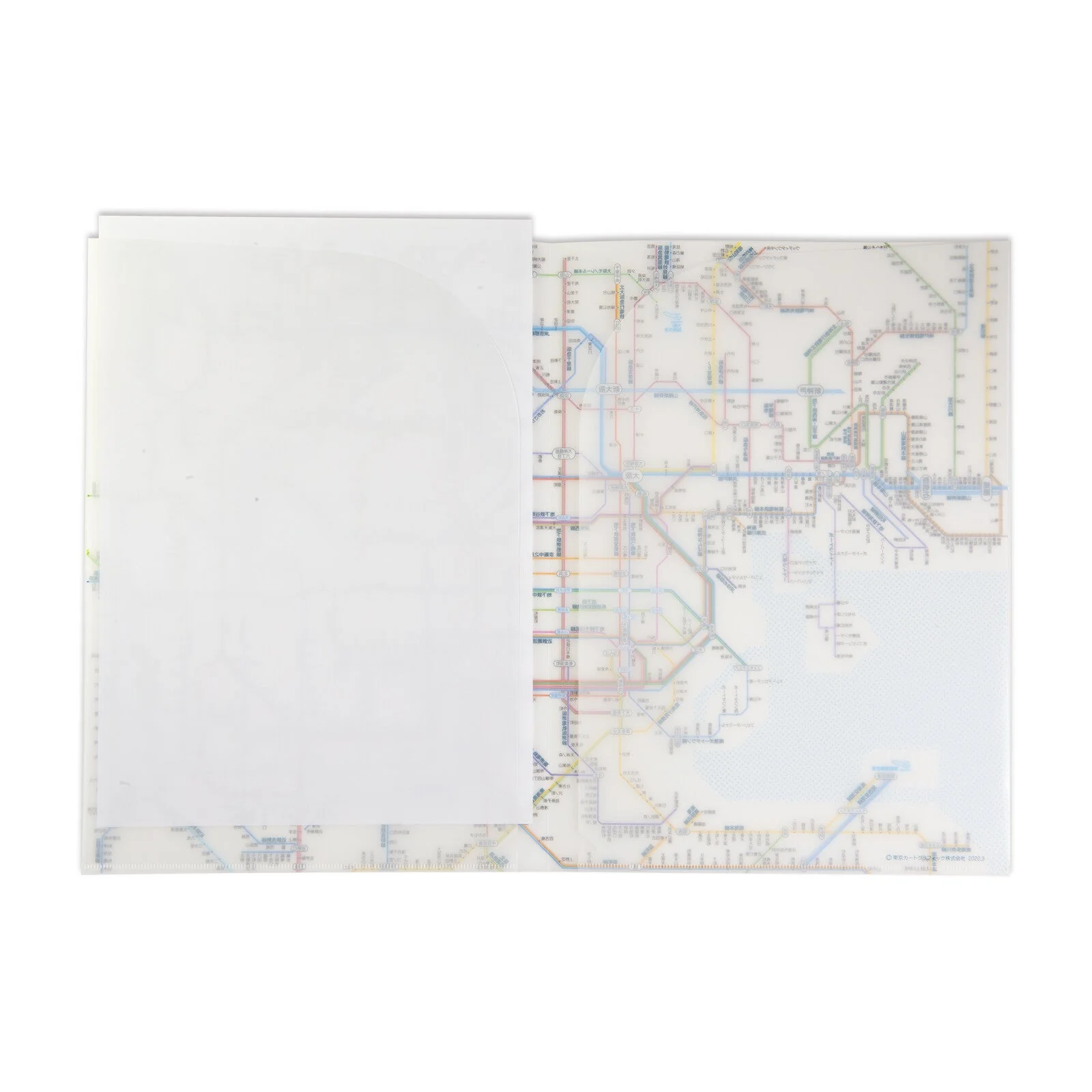 Railway Route Map Clear File Kansai Japanese / Tokyo Cartographic - Image 4