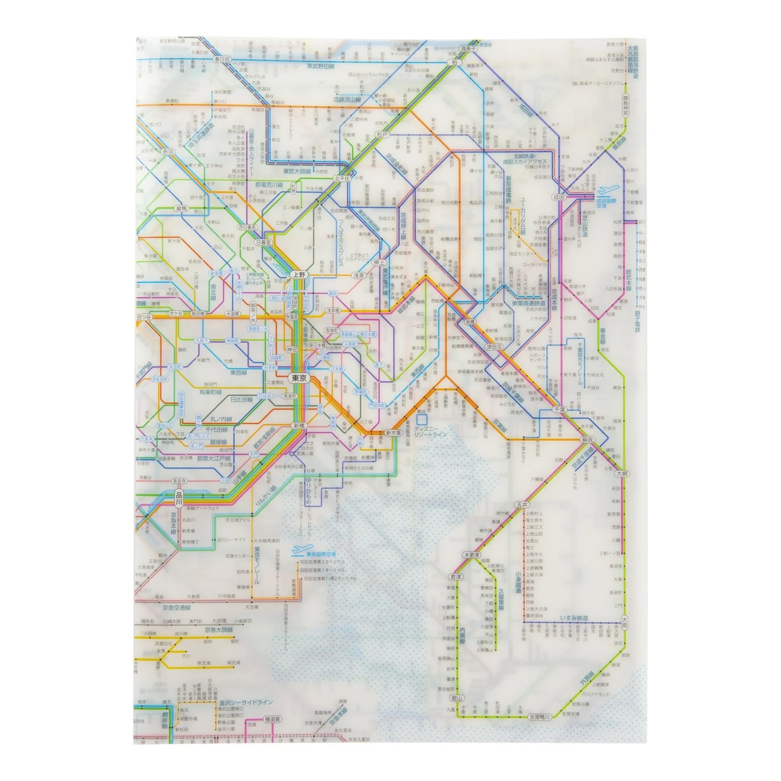 Railway Route Map Clear File Metropolitan Area / Tokyo Cartographic