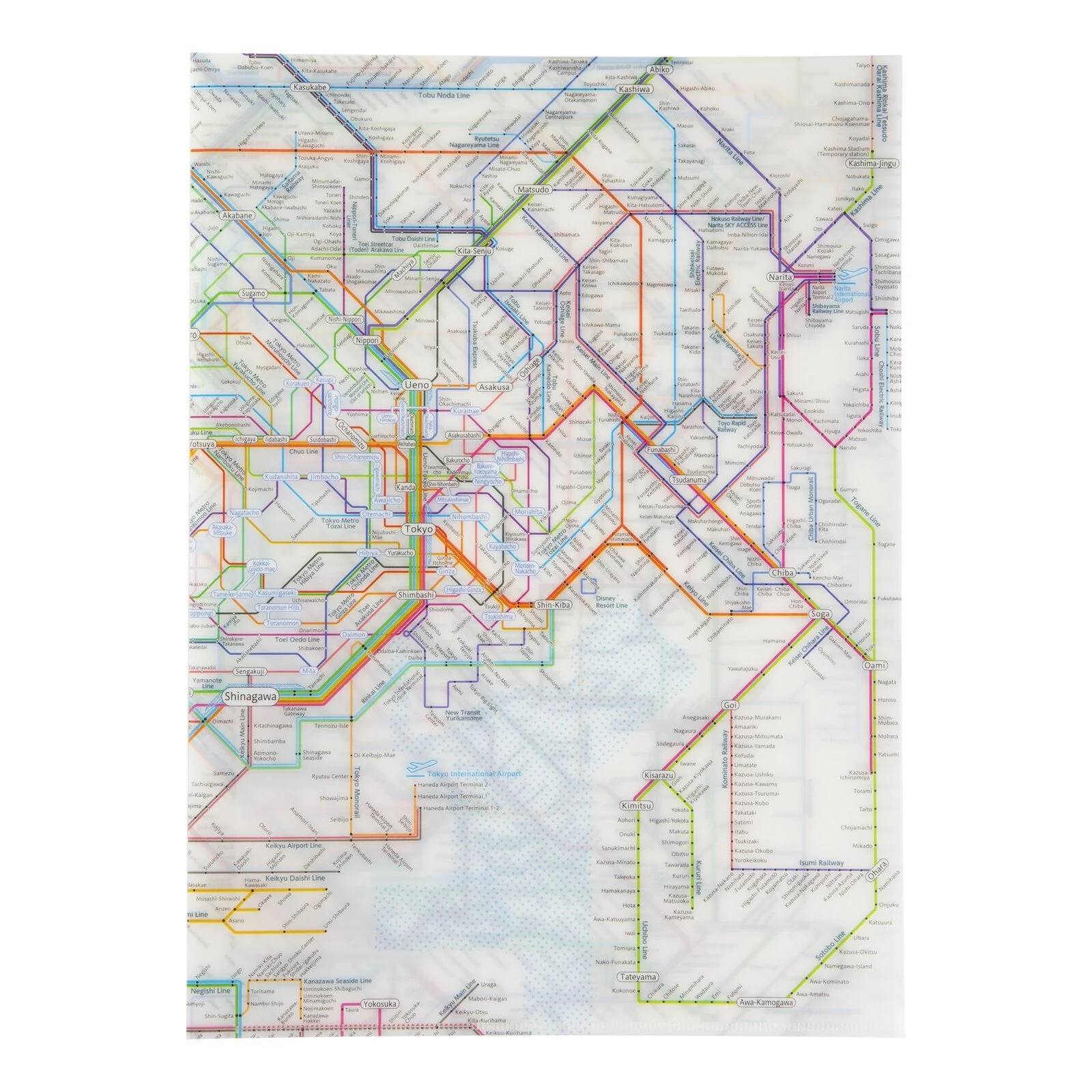 Railway Route Map Clear File Metropolitan Area / Tokyo Cartographic - Image 5
