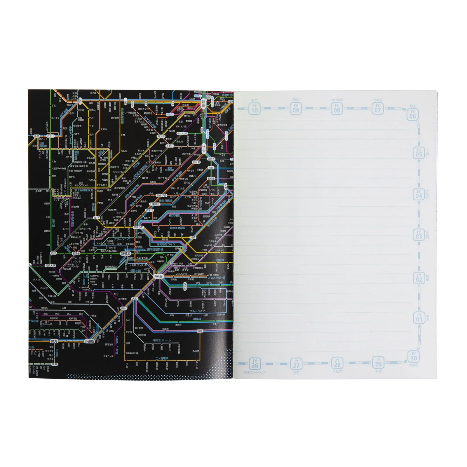 Railway Route Map Notebook A5 Tokyo Metropolitan Area / Tokyo Cartographic - Image 10