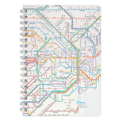 Railway Route Map Ring Notebook Metropolitan Area Japanese / Tokyo Cartographic