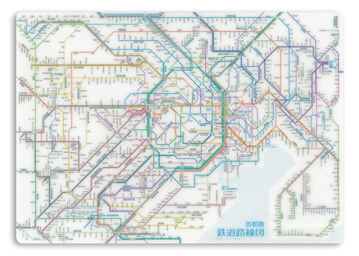 Railway Route Map Underlay Shuto-ken Metropolitan Area Desk Pad / Tokyo Cartographic