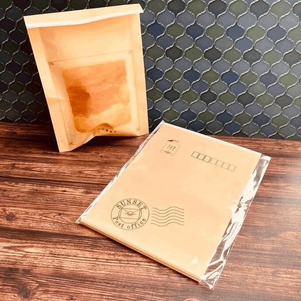 Retro Flat Paper Bags 10-Pack / Kinokosya - Image 13