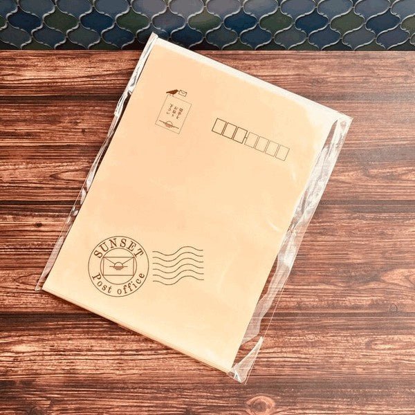 Retro Flat Paper Bags 10-Pack / Kinokosya - Image 14