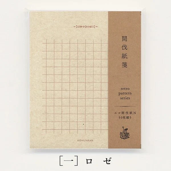 Retro Pattern Series Eco Thinning Paper Memo Pad / Kohunkan Kappansho - Image 4