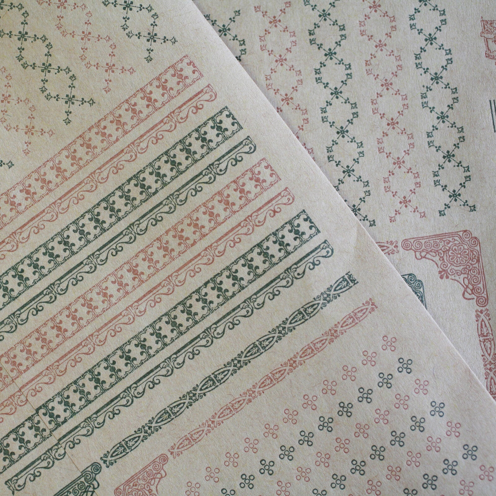 Retro Pattern Series Kraft Paper 3 Pieces / Kohunkan Kappansho - Image 5