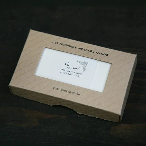 Retro Pattern Series Mini Message Card Box Set / Kohunkan Kappansho