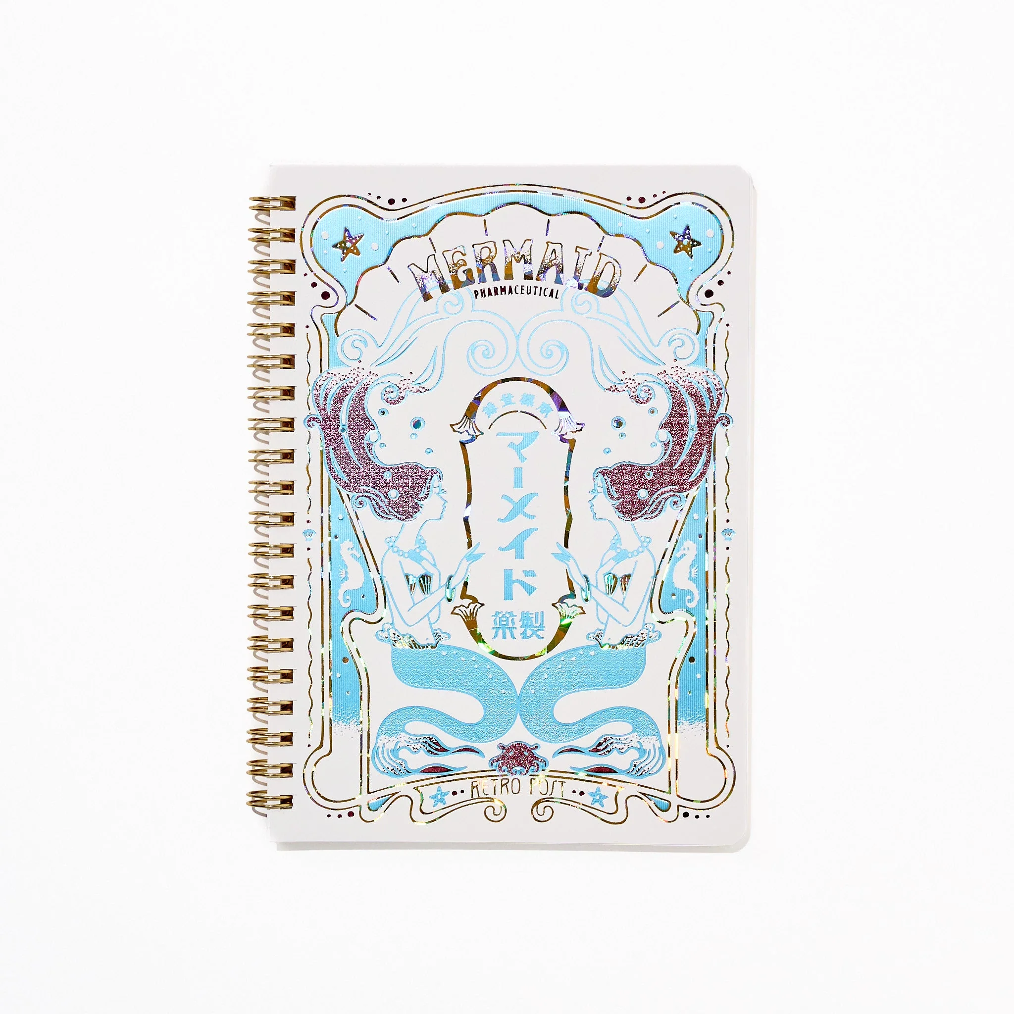 ROKKAKU × ob1toy Retro Post Foil-Stamped B6 Ring Notebook / ROKKAKU - Image 4