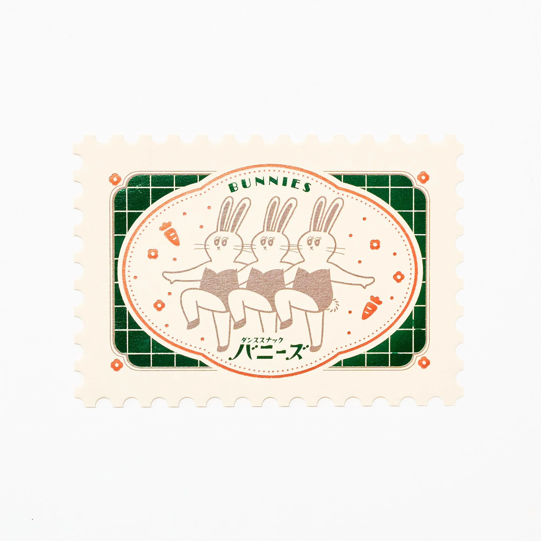 ROKKAKU x ob1toy Foil-Stamped Die-Cut Stamp Shaped Postcard / ROKKAKU - Image 11