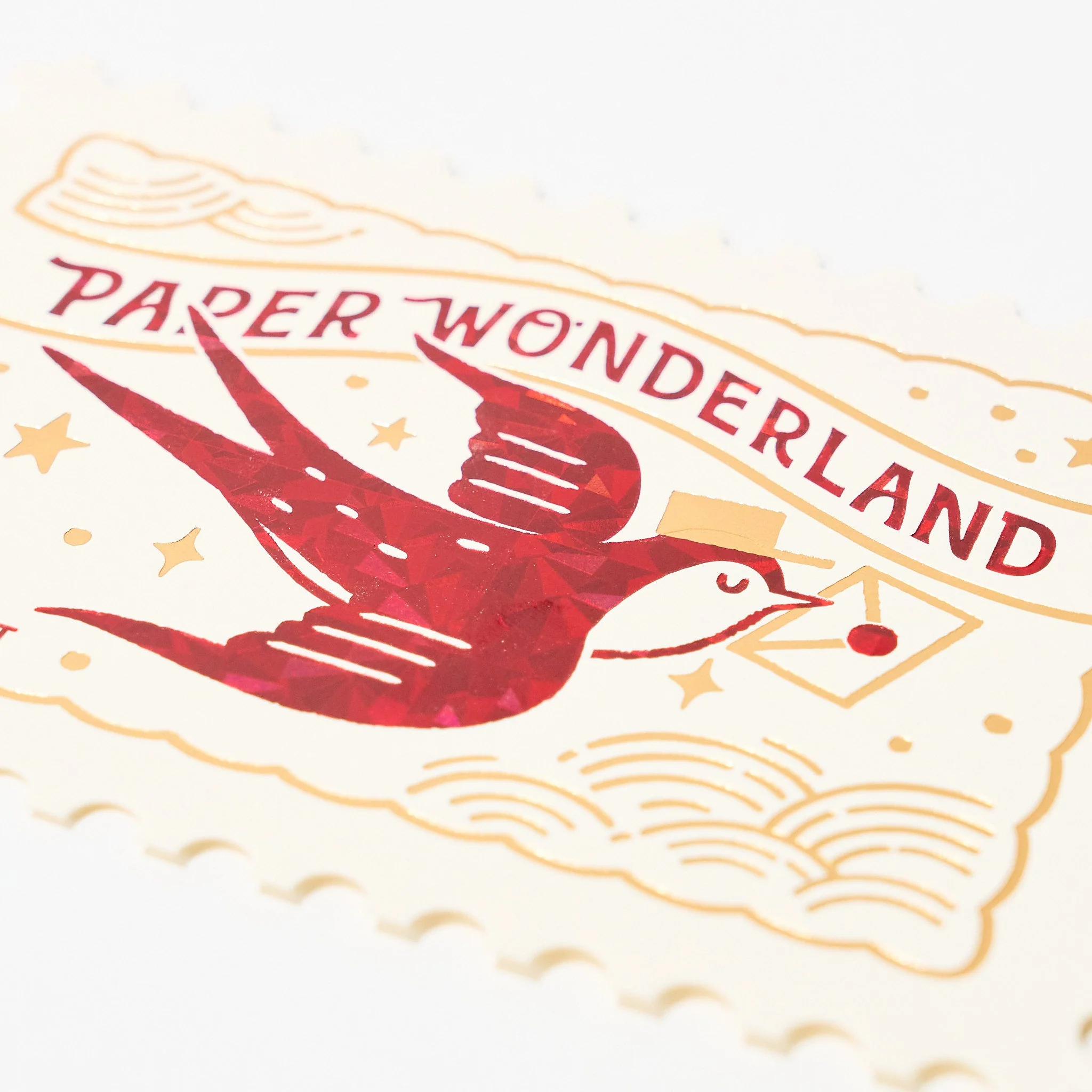 ROKKAKU x ob1toy Foil-Stamped Die-Cut Stamp Shaped Postcard / ROKKAKU - Image 14