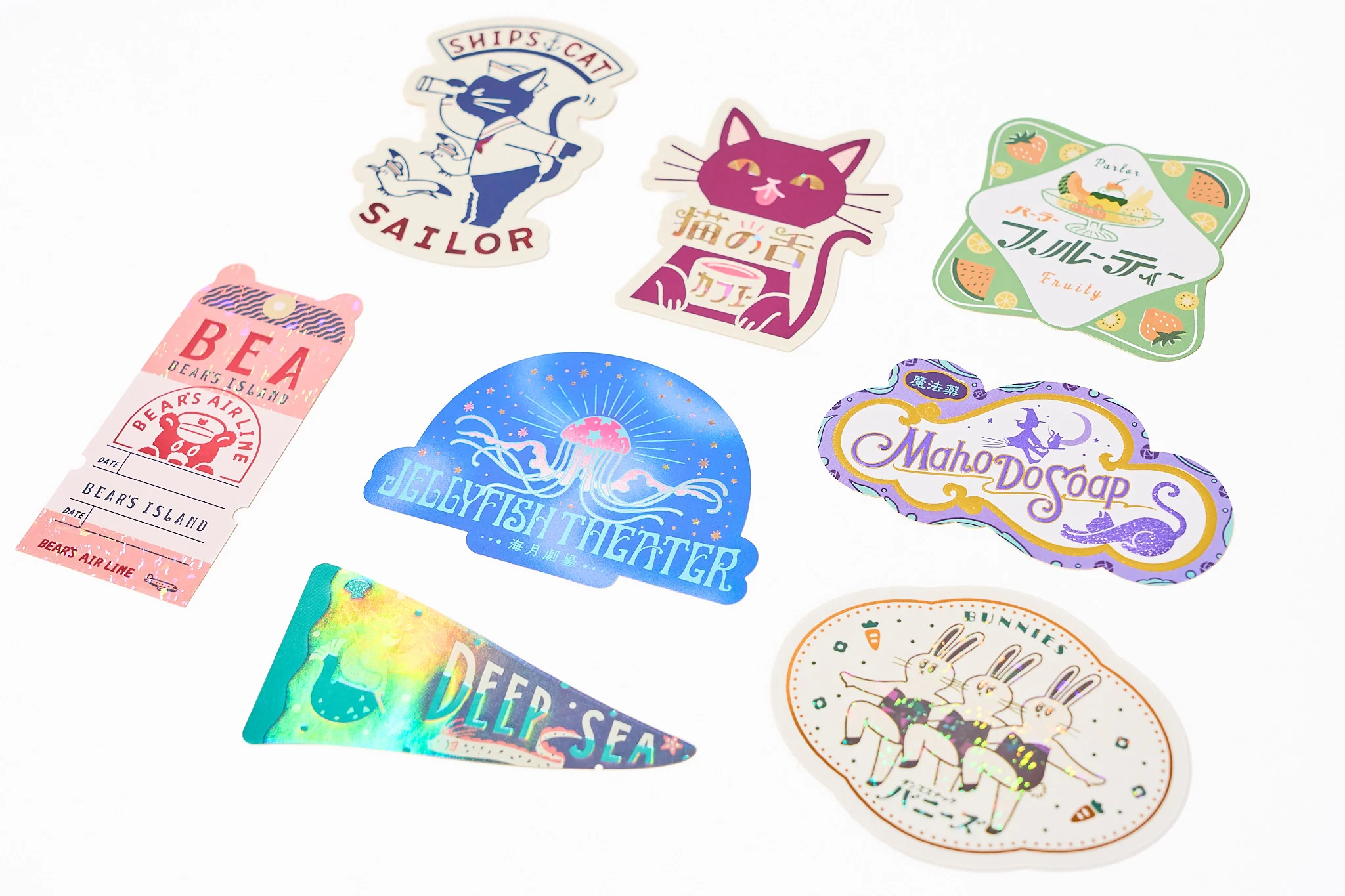 ROKKAKU x ob1toy Retro Post Die-Cut Foil Sticker Collection / ROKKAKU - Image 2