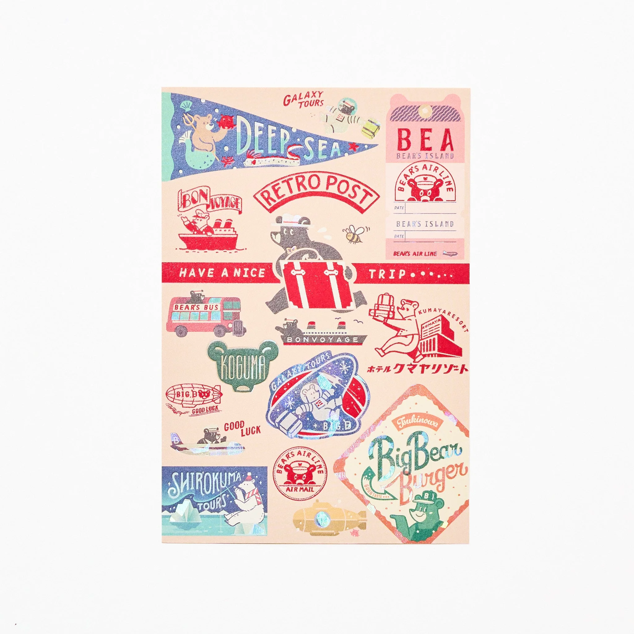 ROKKAKU x ob1toy Retro Postal Foil-Stamped Postcard / ROKKAKU - Image 16