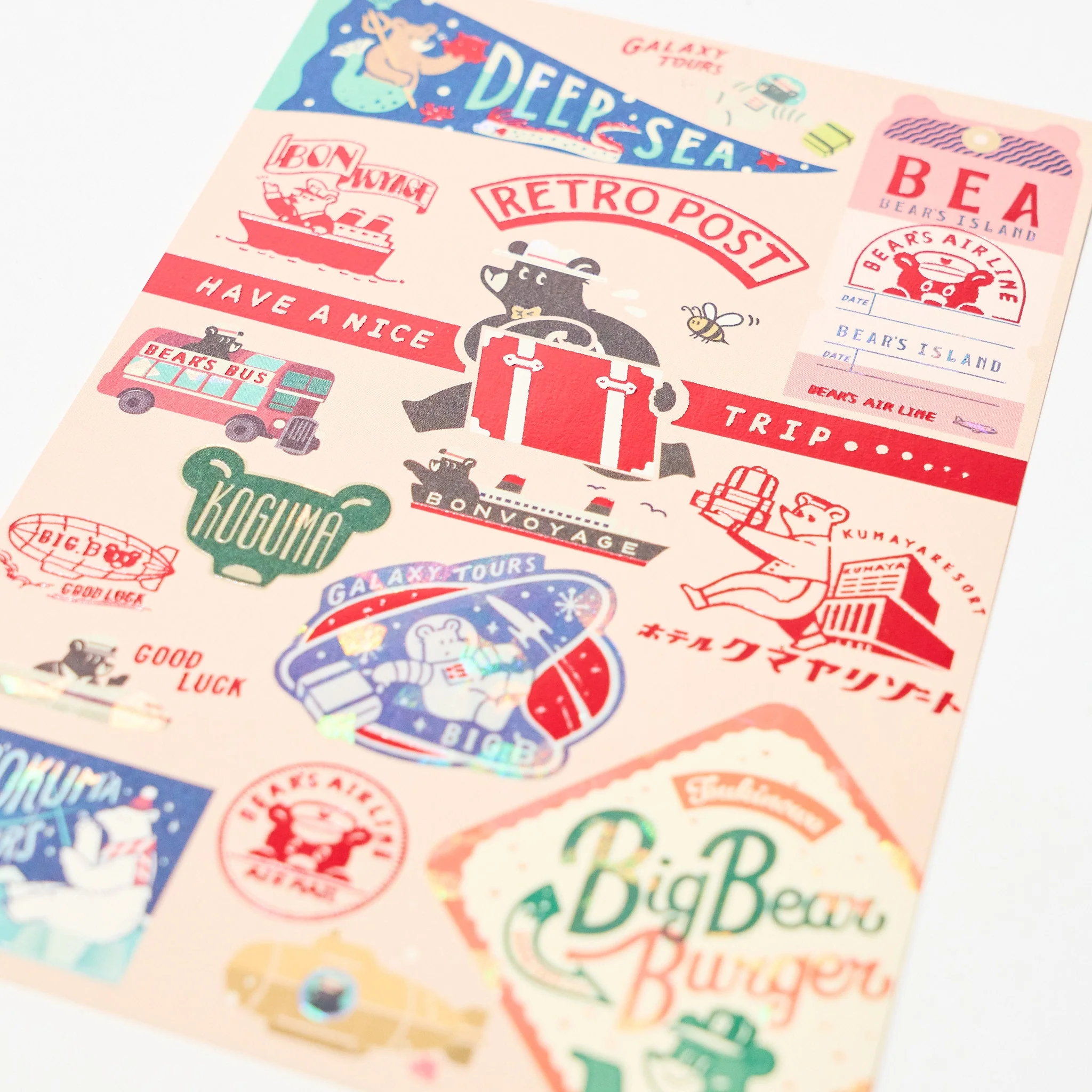 ROKKAKU x ob1toy Retro Postal Foil-Stamped Postcard / ROKKAKU - Image 17