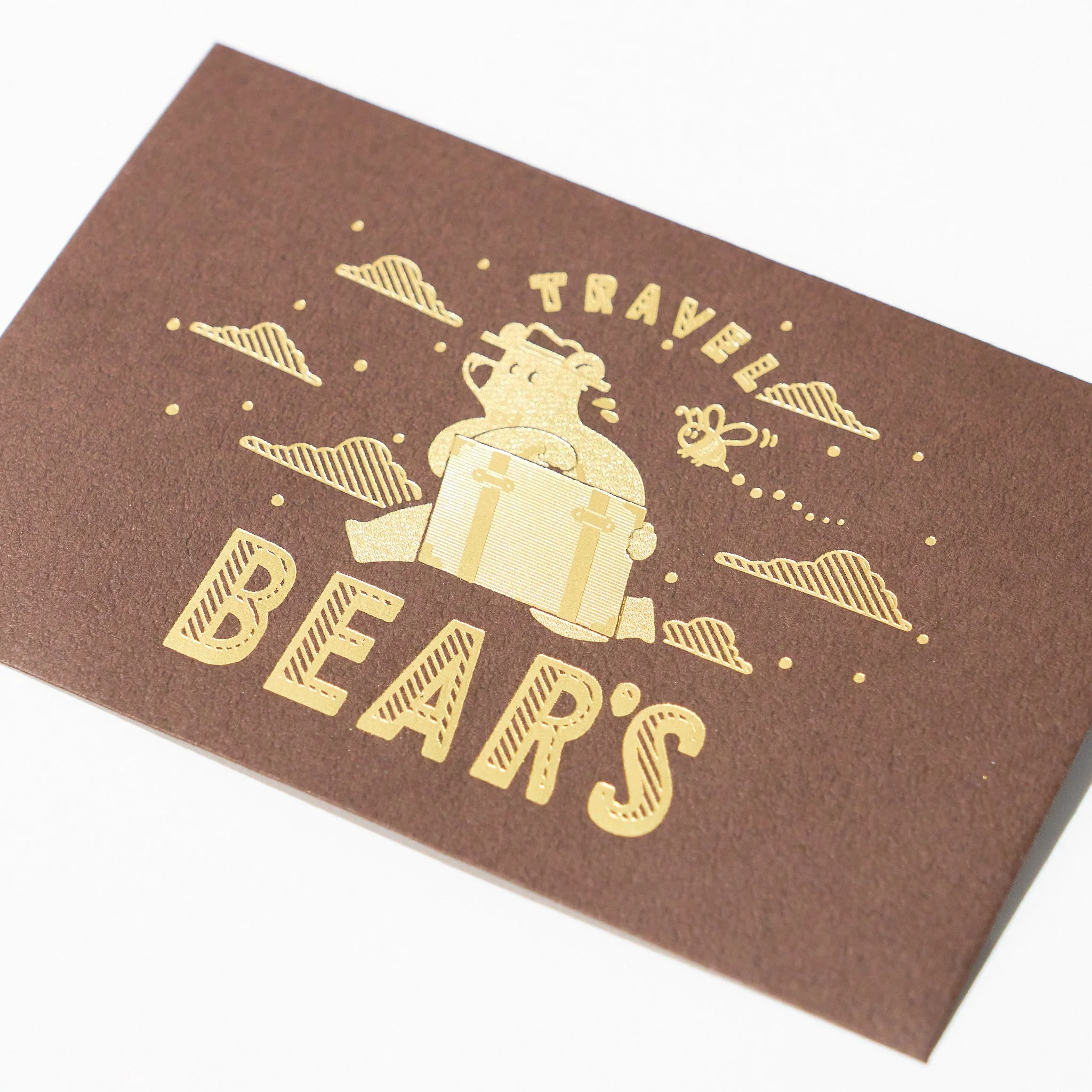 ROKKAKU x ob1toy Travel Bear Foil-Stamped Mini Letter Set / ROKKAKU - Image 3
