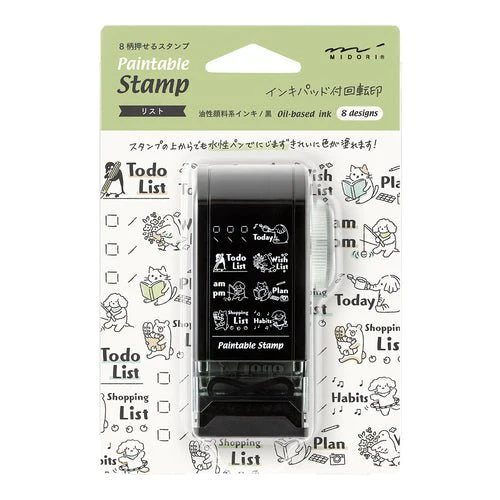 Rotary Dial Paintable Stamp / MIDORI - Image 5