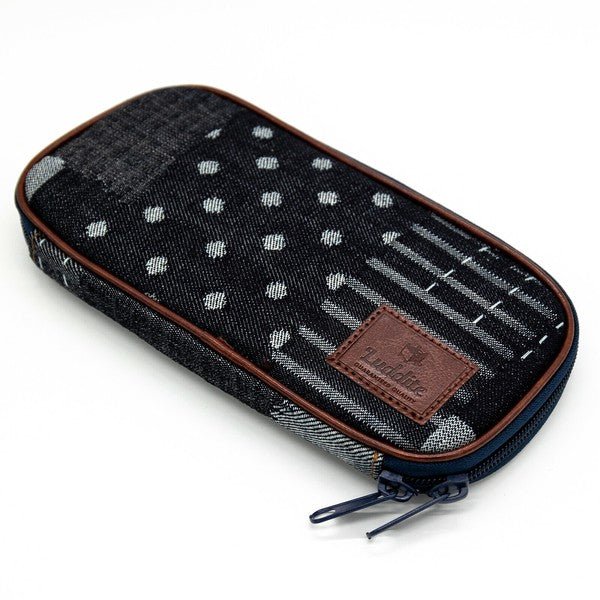 Round Zip Denim Pen Case / Luddite - Image 10