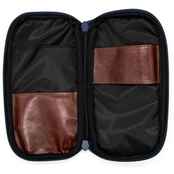 Round Zip Denim Pen Case / Luddite - Image 5