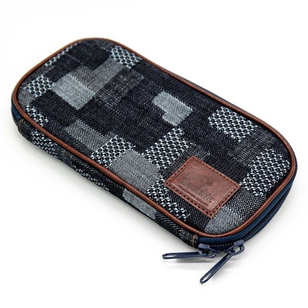Round Zip Denim Pen Case / Luddite - Image 7