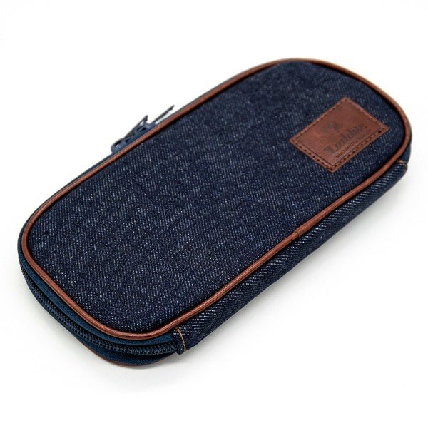 Round Zip Denim Pen Case / Luddite - Image 8