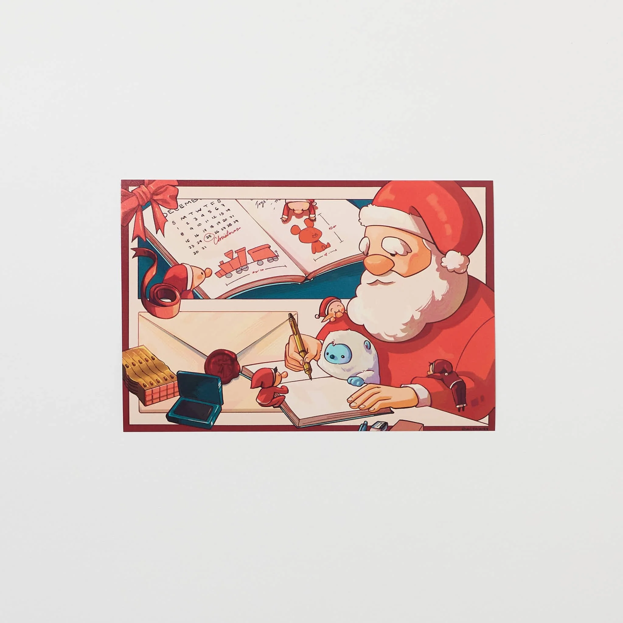"Santa’s Workshop" Postcard by Alithia / Bungu - Image 4