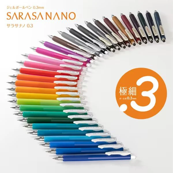 Sarasa Nano Gel Ink Pen 4 Color Set / Zebra - Image 6