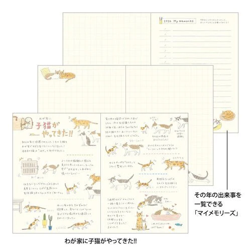 Sayo Koizumi Cat Pocket Diary 2026 / MIDORI - Image 21