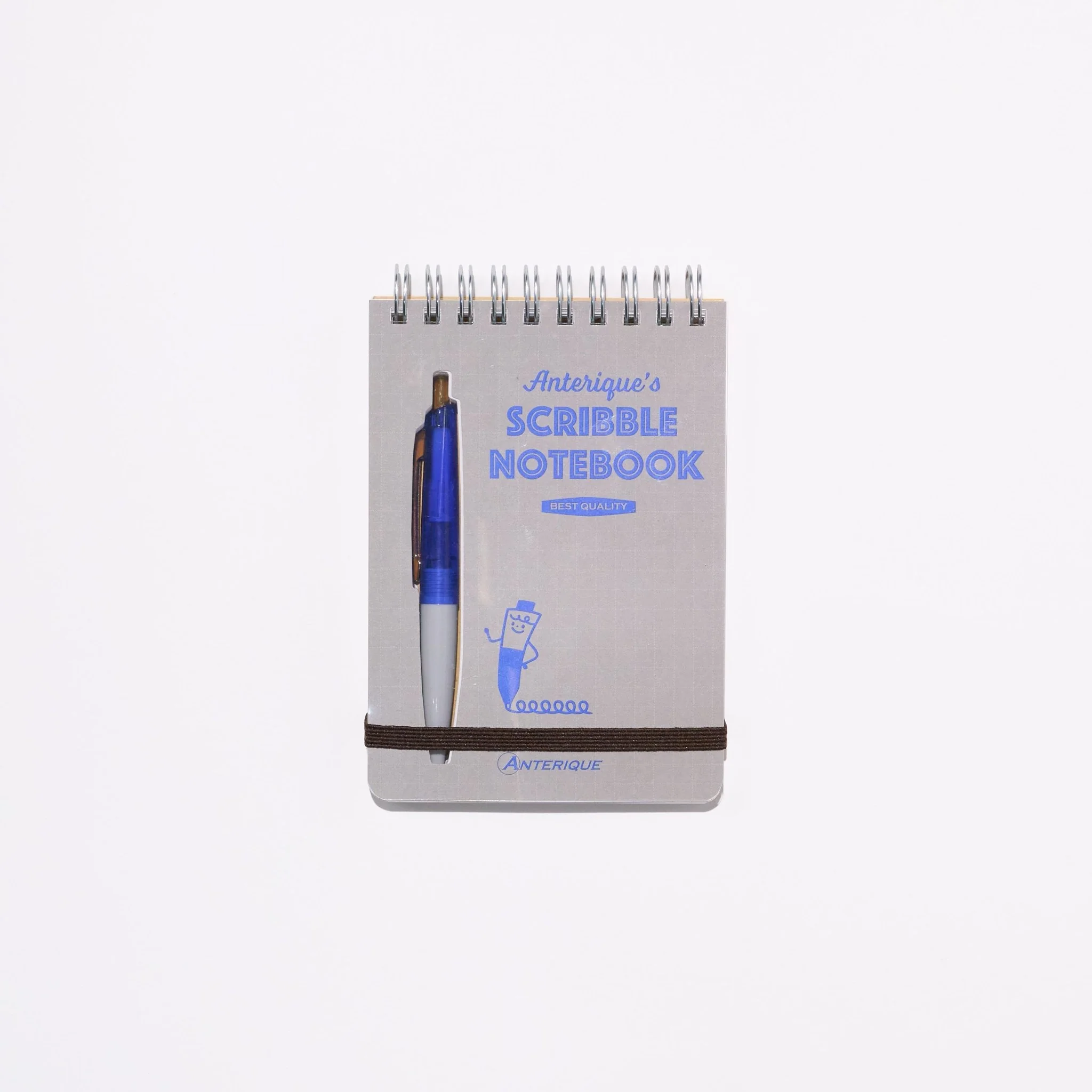 Scribble Notebook B7 White Premium Paper with Mini Ballpoint Pen / ANTERIQUE - Image 4
