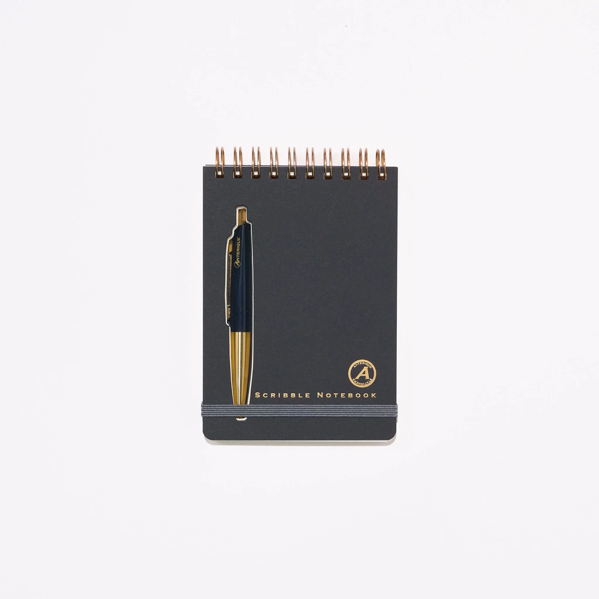 Scribble Notebook First Class B7 with Brass Mini Ballpoint Pen / ANTERIQUE - Image 6
