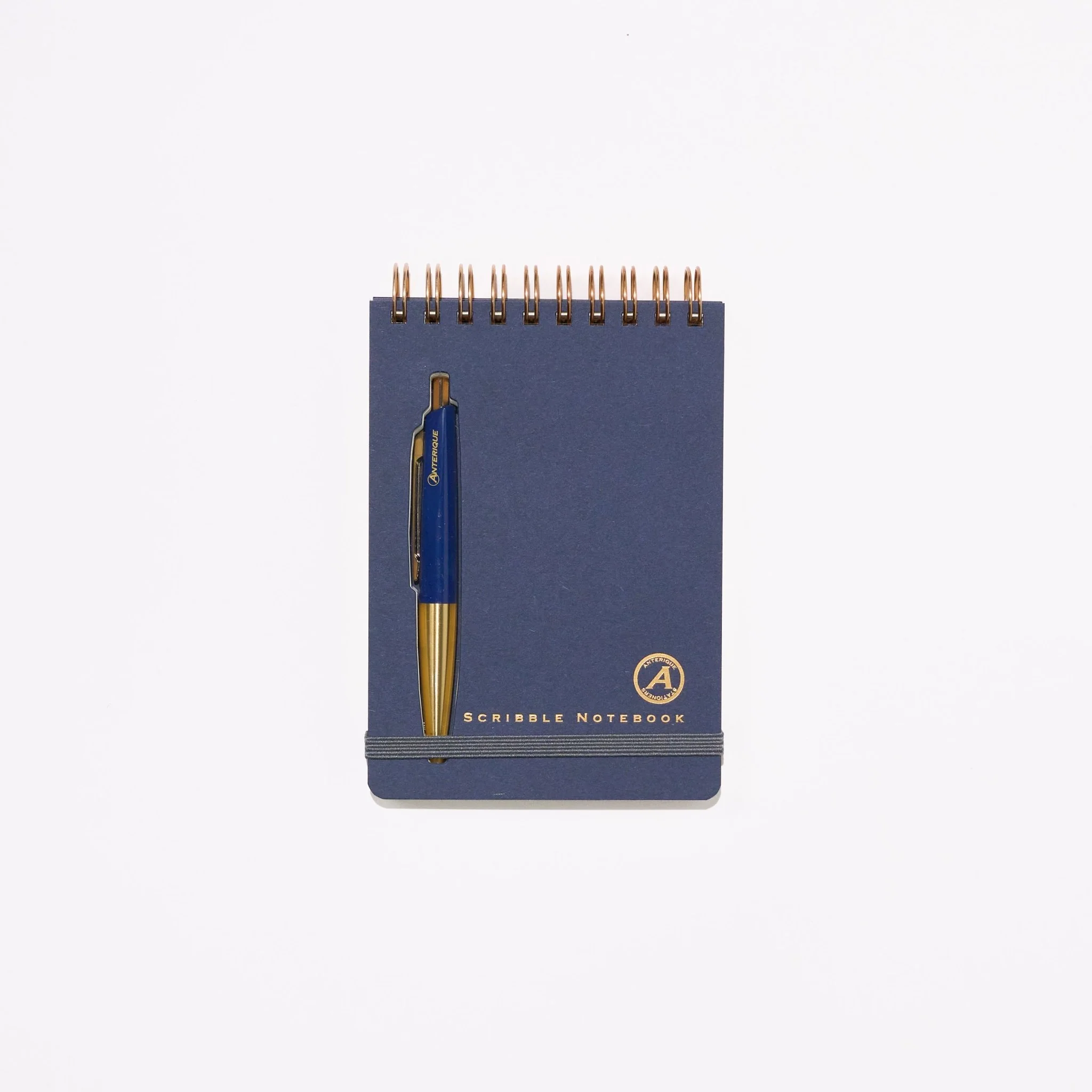 Scribble Notebook First Class B7 with Brass Mini Ballpoint Pen / ANTERIQUE - Image 7