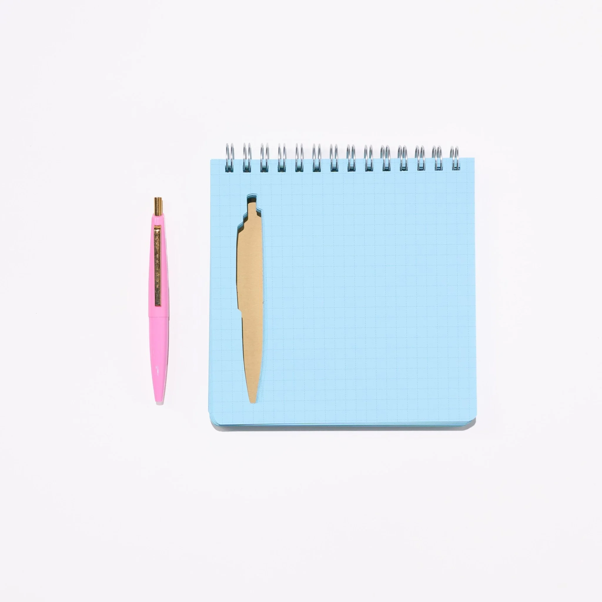Scribble Notebook Square Colored Paper with Mini Pen / ANTERIQUE - Image 3
