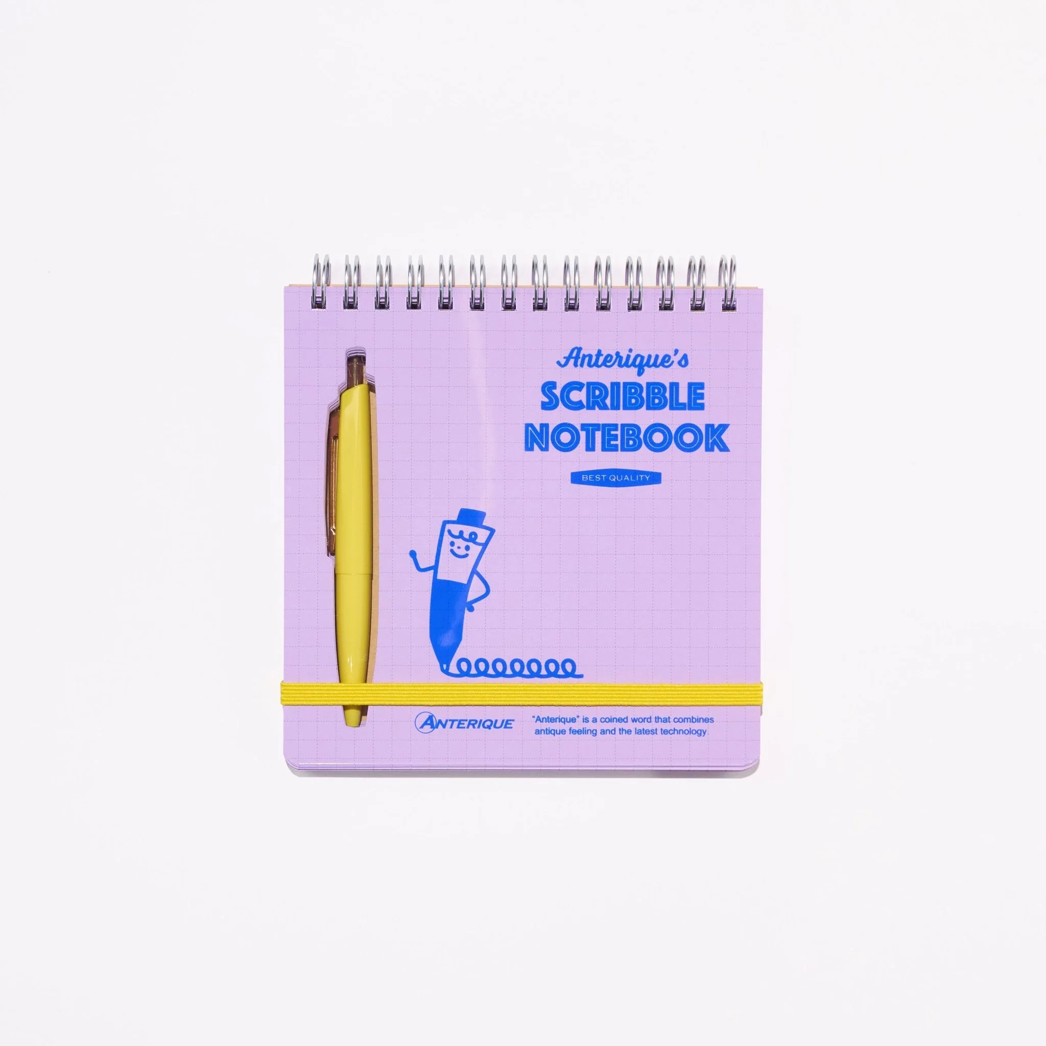 Scribble Notebook Square Colored Paper with Mini Pen / ANTERIQUE - Image 4