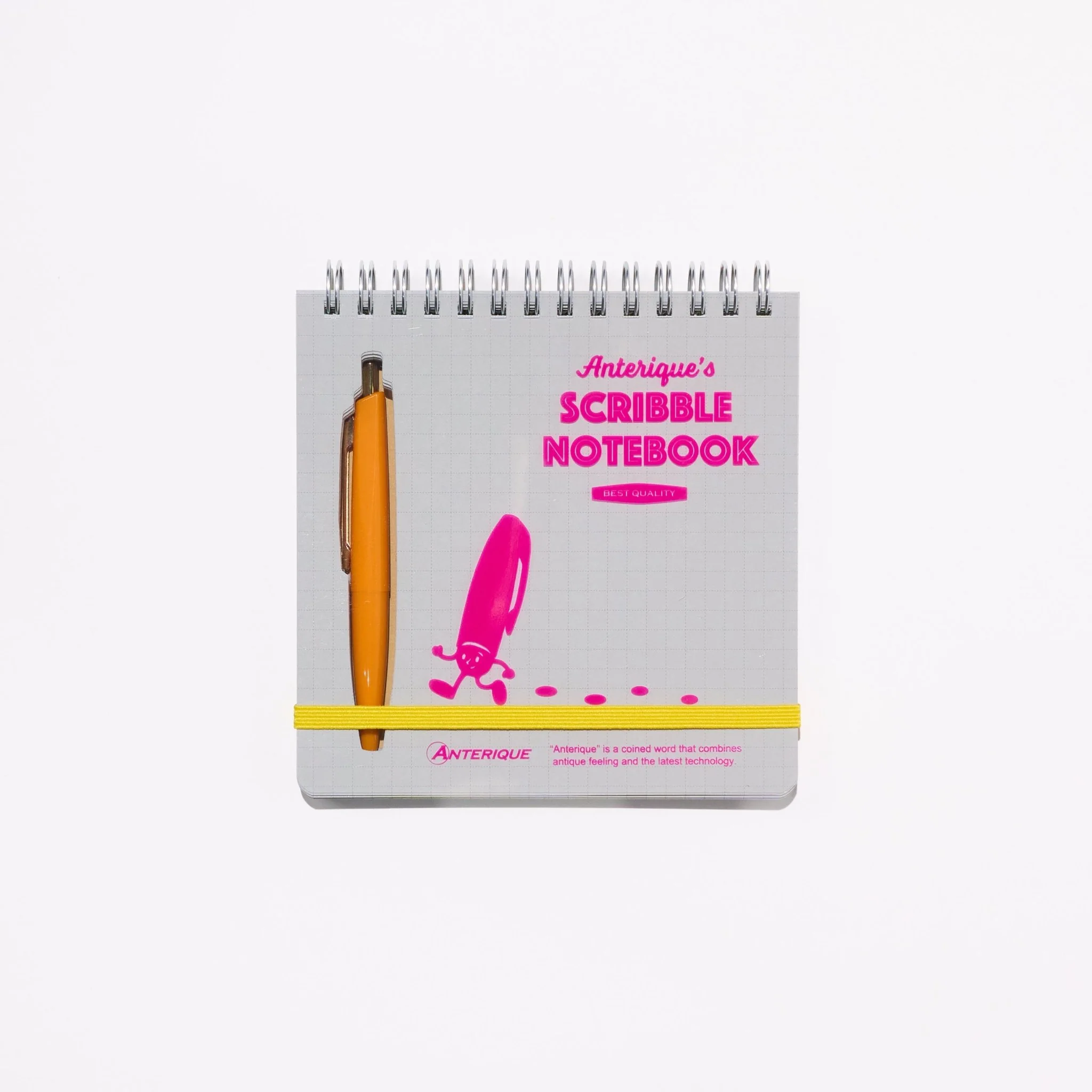 Scribble Notebook Square Colored Paper with Mini Pen / ANTERIQUE - Image 5