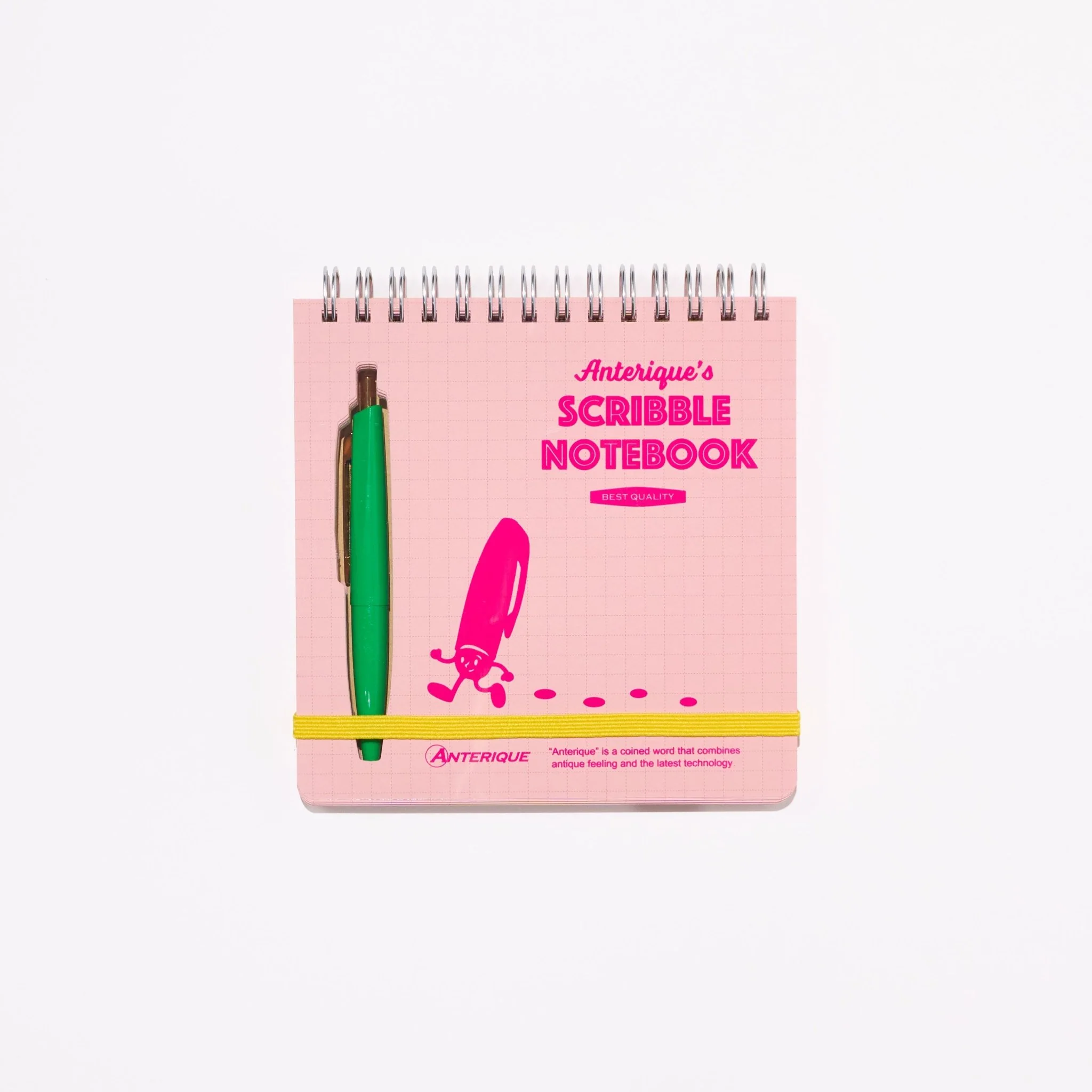 Scribble Notebook Square Colored Paper with Mini Pen / ANTERIQUE - Image 6