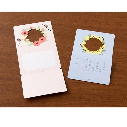 Seasonal Flowers Peek-a-Boo Calendar 2026 / MIDORI - Image 3