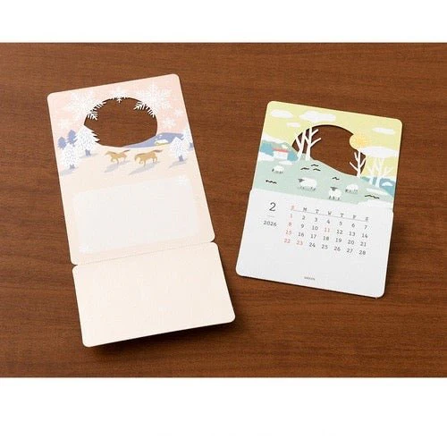 Seasonal Landscapes Peek-a-Boo Calendar 2026 / MIDORI - Image 3