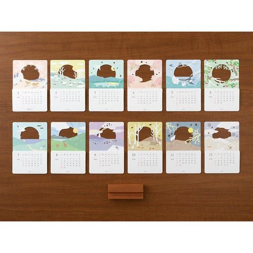 Seasonal Landscapes Peek-a-Boo Calendar 2026 / MIDORI - Image 5