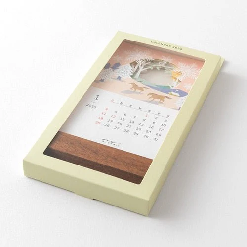 Seasonal Landscapes Peek-a-Boo Calendar 2026 / MIDORI - Image 6